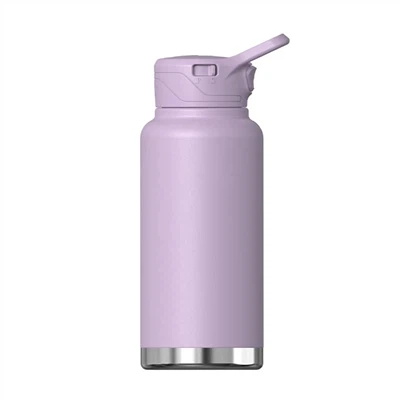 تنکے کے ڑککن کے ساتھ موصل پانی کی بوتل